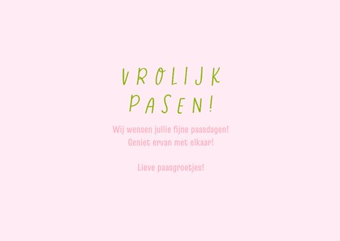Foto-paaskaart met foto en ei 3