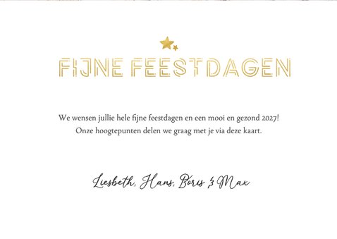 Fotocollage kerstkaart met 8 foto's - 2026 wat een jaar! 3