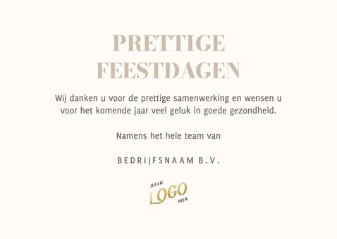 Fotocollage kerstkaart zakelijk met aanpasbare tekst 3