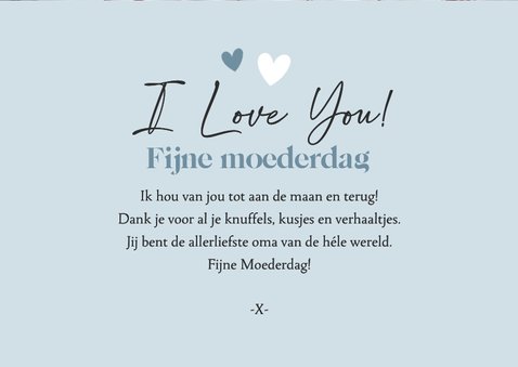 Fotocollage moederdagkaart met eigen foto's en hartjes  3