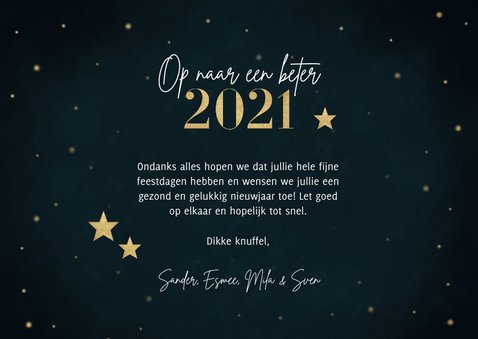 Fotocollage nieuwjaarskaart 2020 wat een jaar met sterren 3
