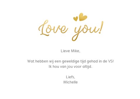 Fotocollagekaart met ruimte voor 10 eigen foto's en love you 3