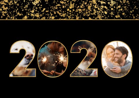 Fotokaart 2020 fotocollage spetters 2