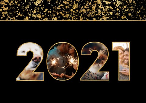 Fotokaart 2021 fotocollage spetters 2