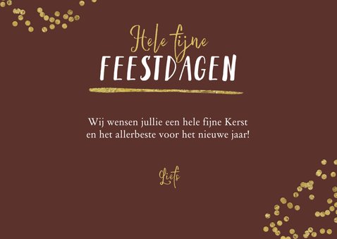 Fotokaart goud stijlvol met paarden en sterren 3