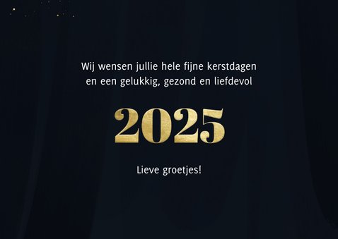 Fotokaart gouden 2025 met veel lichtpuntjes en foto 3