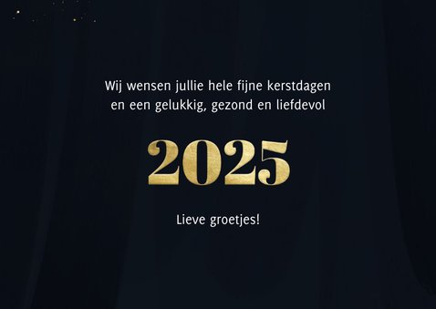 Fotokaart gouden 2026 met veel lichtpuntjes en foto 3