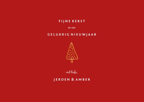 Fotokaart 'holly jolly' goudlook met foto's 3