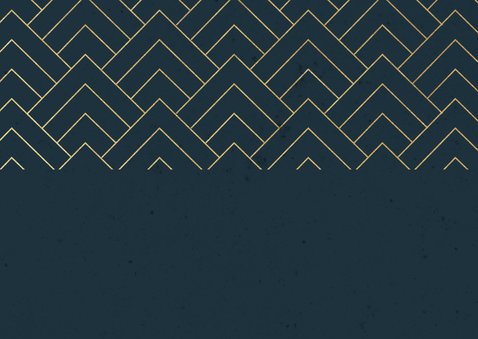 Fotokaart kerst donkerblauw gouden patroon fijne feestdagen Achterkant