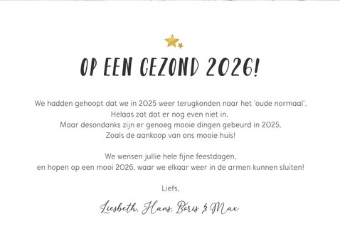 Fotokaart kerst sjabloon met 3 eigen foto's, tekst en namen 3