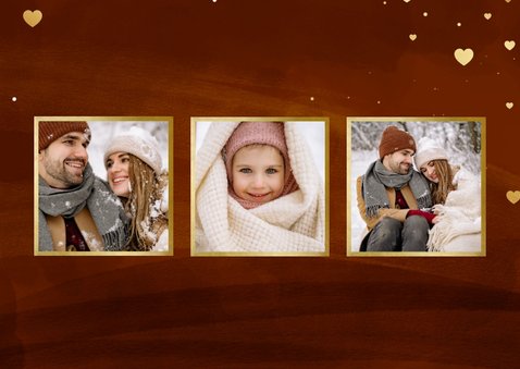 Fotokaart liefdevolle feestdagen met fotocollage 2