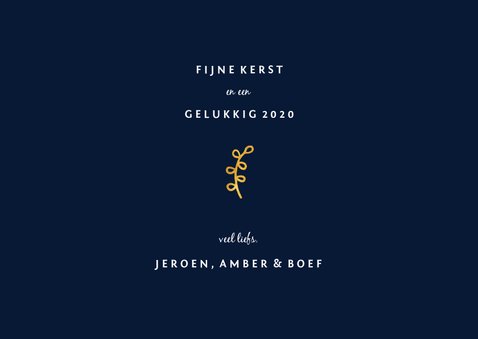 Fotokaart 'merry & bright' goudlook met foto's 3