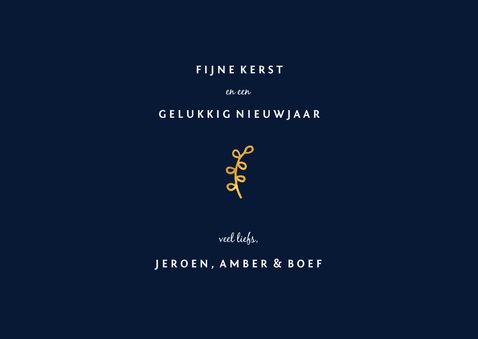 Fotokaart 'merry & bright' goudlook met foto's 3