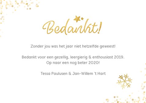 fotokaart met collage van 10 eigen foto's en bedankt 3