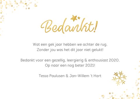fotokaart met collage van 10 eigen foto's en bedankt 3