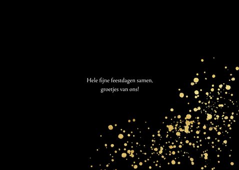 fotokaart met gouden confetti en typografie 3