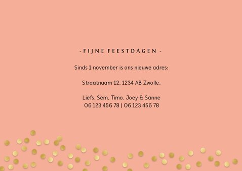 Fotokaart met sierlijke letters en foto's 3