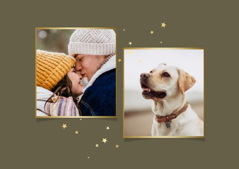 Fotokaart sterretjes goud foto's 2027 2