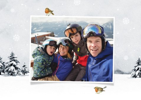 Fotokaart vakantie ansichtkaart wintersport winter sneeuw 2