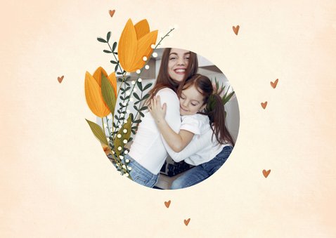 Fotokaart voor de liefste mama met tulpen 2