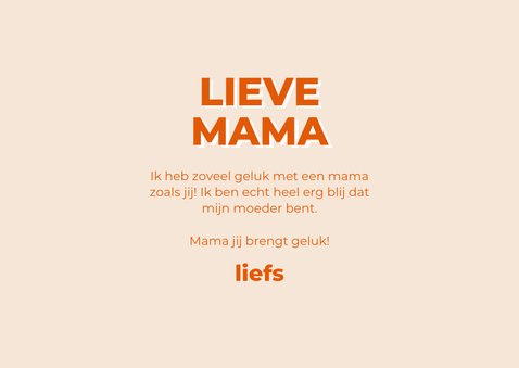 Fotokaartje voor Moederdag met gelukskatje 3