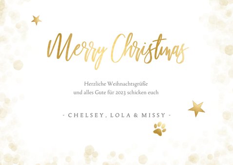 Fotokarte Weihnachten 'Merry Christmas' 3