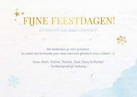 Frisse zakelijke kerstkaart voor de zorgsector met 3 foto's 3