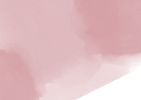 Geboorte hip en lief roze kaartje waterverf zebra en hartje 2