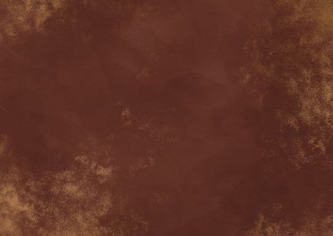 Geboortekaartje goud poeder roestkleurige waterverf Achterkant