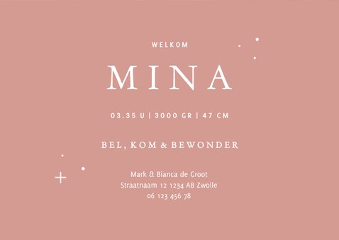 Geboortekaartje maan en zon met foto en wolkjes 3