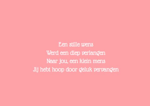 Geboortekaartje Meisje Tekst 2