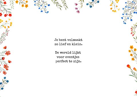 Geboortekaartje | Veldbloemen bijzonder 2