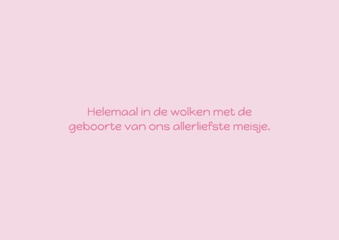 Geboortekaartje voor een lief klein meisje 2