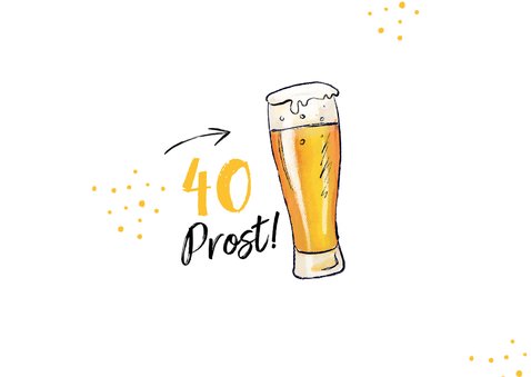 Geburtstagskarte 1,5 Meter Bier 2