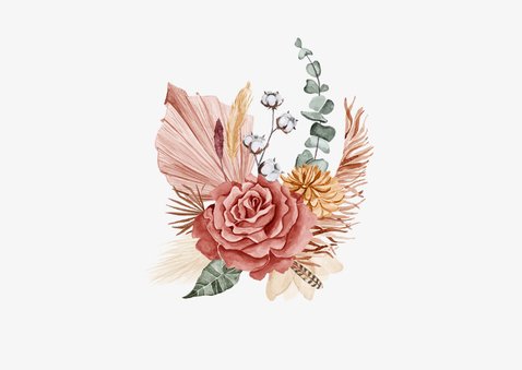 Gefeliciteerd jubileumkaart 1 jaar huwelijk boho 2