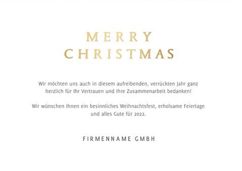 Geschäftliche Karte Weihnachten Baum & Foto 3