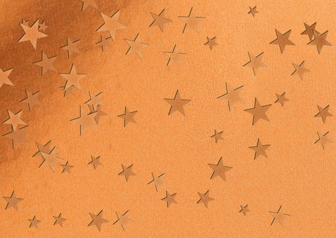 Geschäftliche Kupfer Neujahrskarte 'What A Year' Rückseite