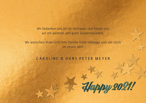 Geschäftliche Neujahrskarte "What A Year" 3