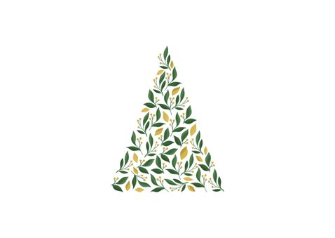 Geschäftliche Weihnachtskarte mit Foto und Weihnachtsbaum 2