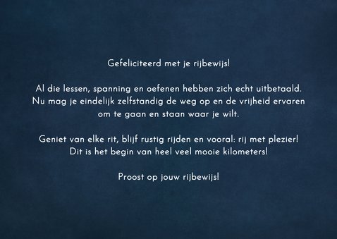 Geslaagd autorijbewijs felicitatiekaart oldtimer auto ballon 3