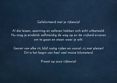 Geslaagd autorijbewijs felicitatiekaart oldtimer auto ballon 3