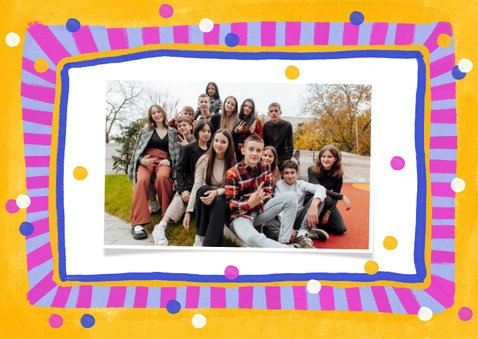 Geslaagd felicitatiekaart verf kleurrijk confetti diploma 2