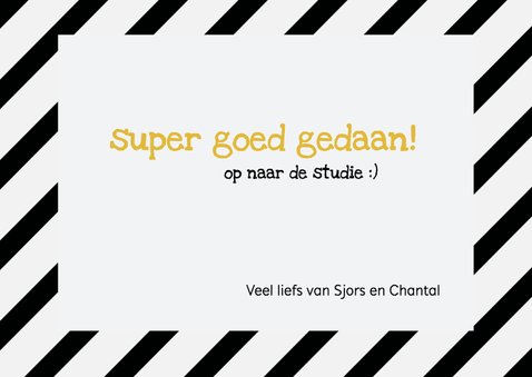 Geslaagd - geslaagdkaart met naam 3