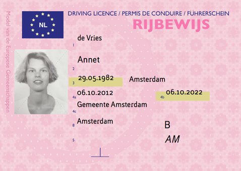 Geslaagd Kaart Echt Rijbewijs | Kaartje2go