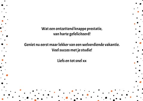 Geslaagd kaart hoera jij bent geslaagd 3
