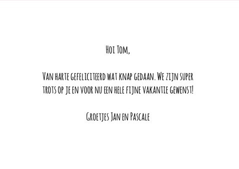 Geslaagd kaart je bent geslaagd YES 3