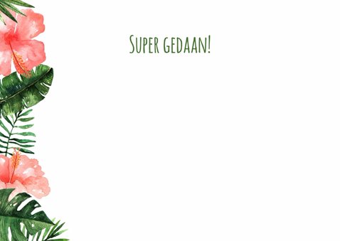 Geslaagd kaart Tropical - WW 3