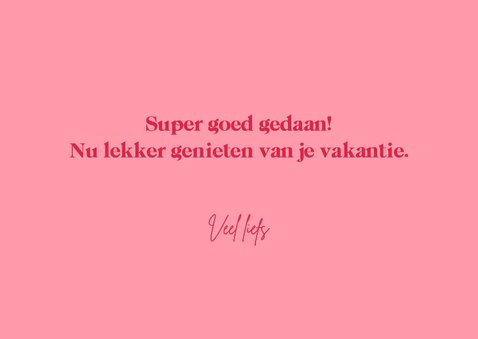 Geslaagd kaart Woohoo you did it girl! 3