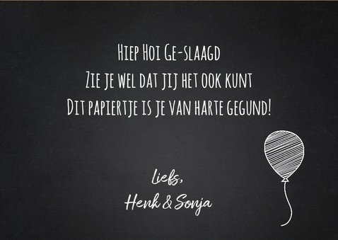 Geslaagdkaart sterren label en kraftprint 3