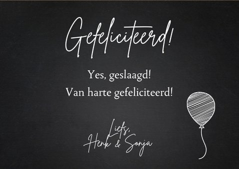 Geslaagdkaart sterren label en kraftprint 3